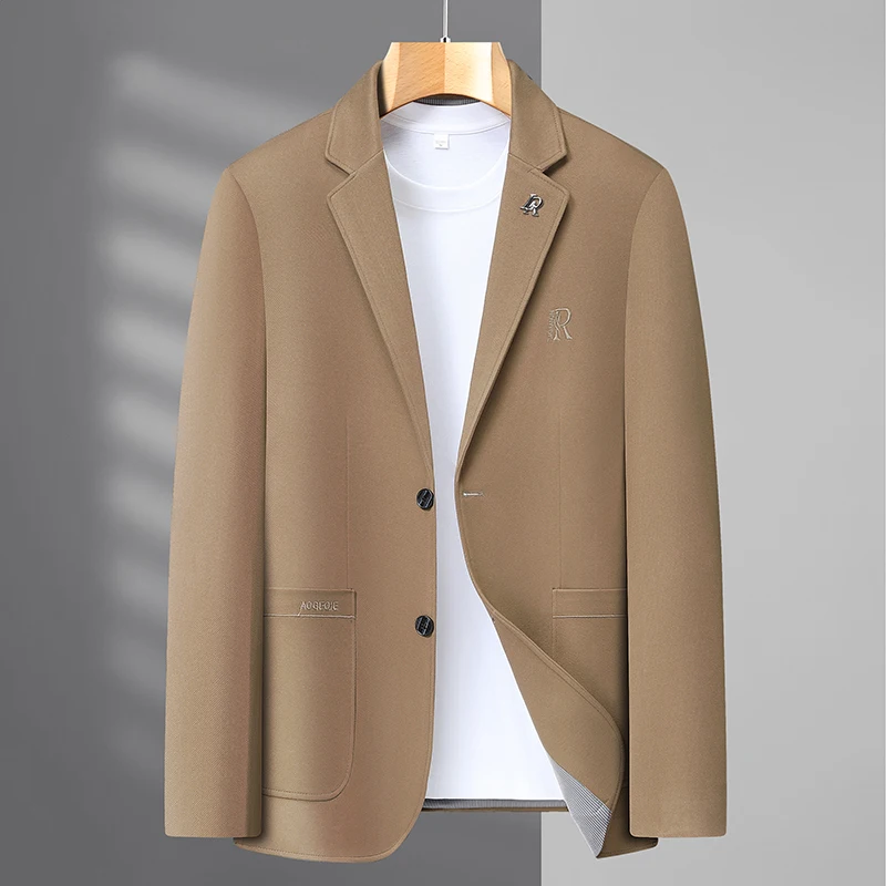 

Высококачественные повседневные шерстяные костюмы для мужчин весной и осенью, деловая мода, крутые и утягивающие пиджаки.