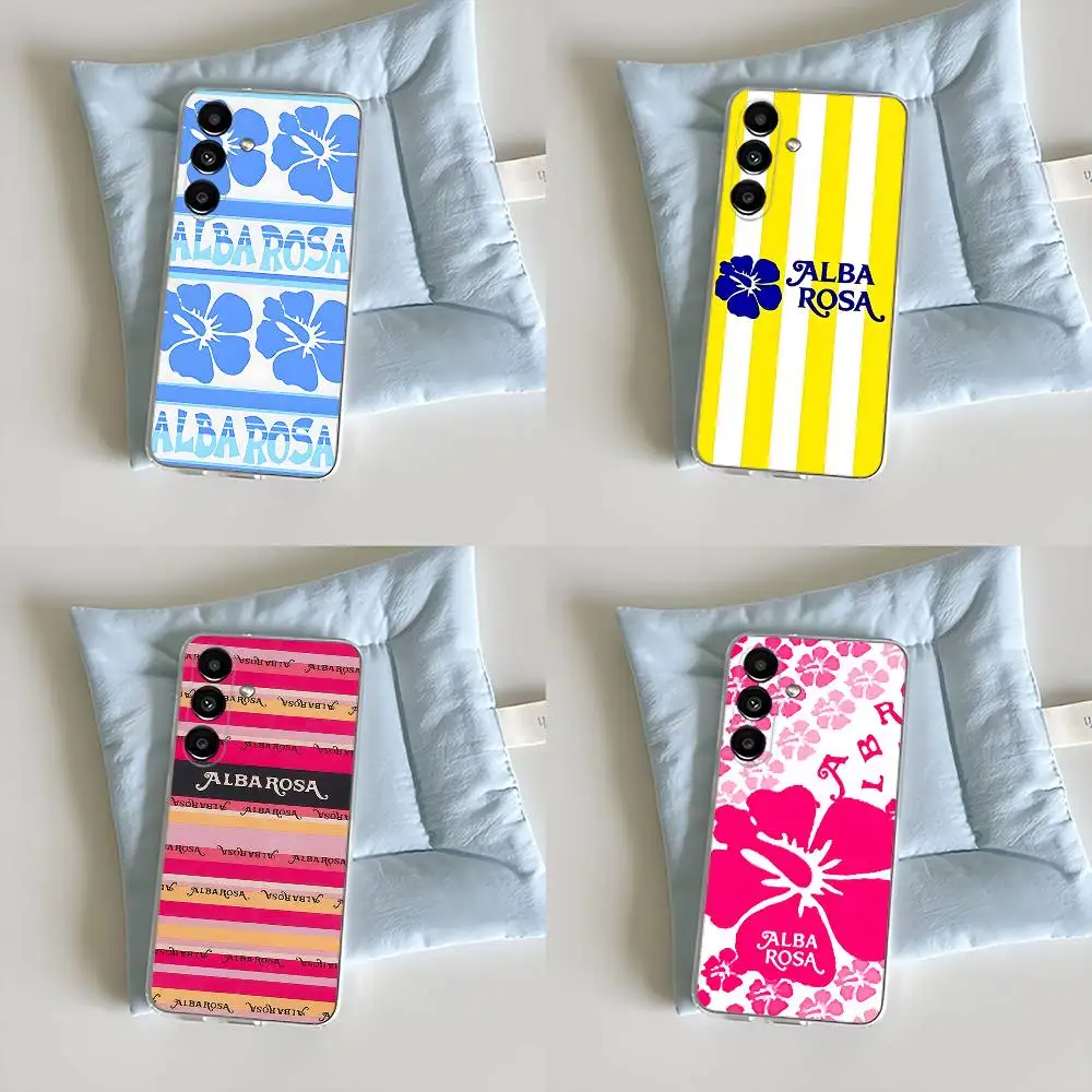 

Модный чехол для телефона A-ALBA R-ROSA для Samsung S24,30,21,22,23,20 FE,lite,PIus, Ultra,5G, Note,9,10 Прозрачный чехол