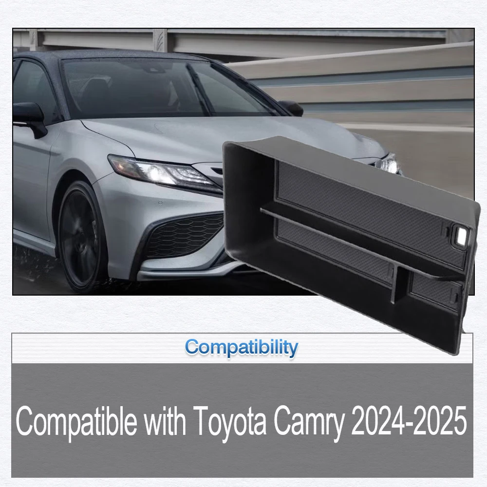 

For Toyota Camry 2024-2025 Armrest Box Storage with Rubber Cushions Car Center Console Organizer Tray Interior Organizer ﻿