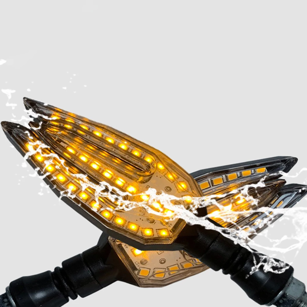 For Most Motorcycles Motorcycle Turn Signal Driving In Bad Weather Waterproof Motorcycle Signal Lamp Easy To Install