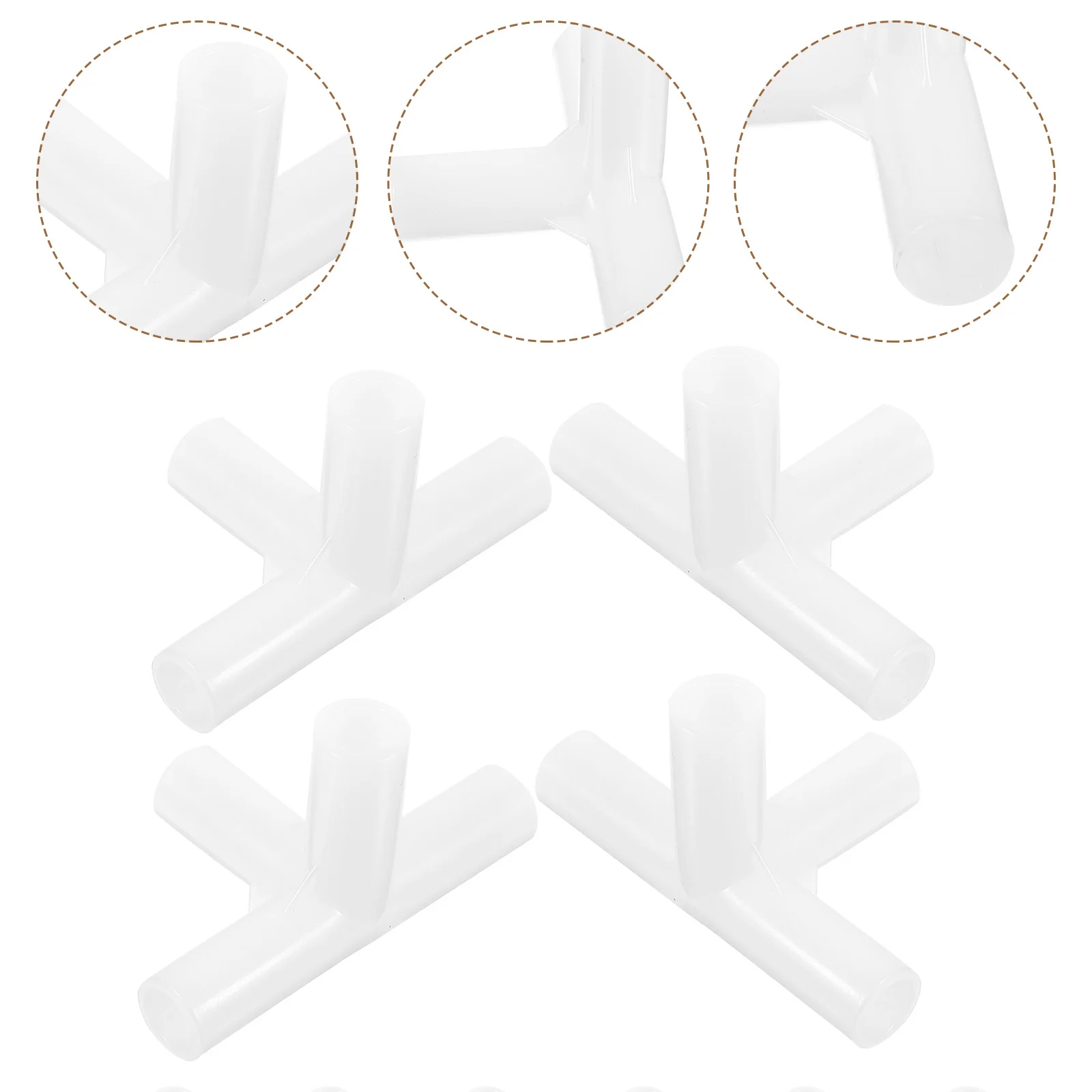 24 قطعة من ملحقات الخيمة، موصلات متينة بأربعة اتجاهات، سهلة التركيب، دعم قوي للخيام الخارجية، مظلات متعددة الاستخدامات