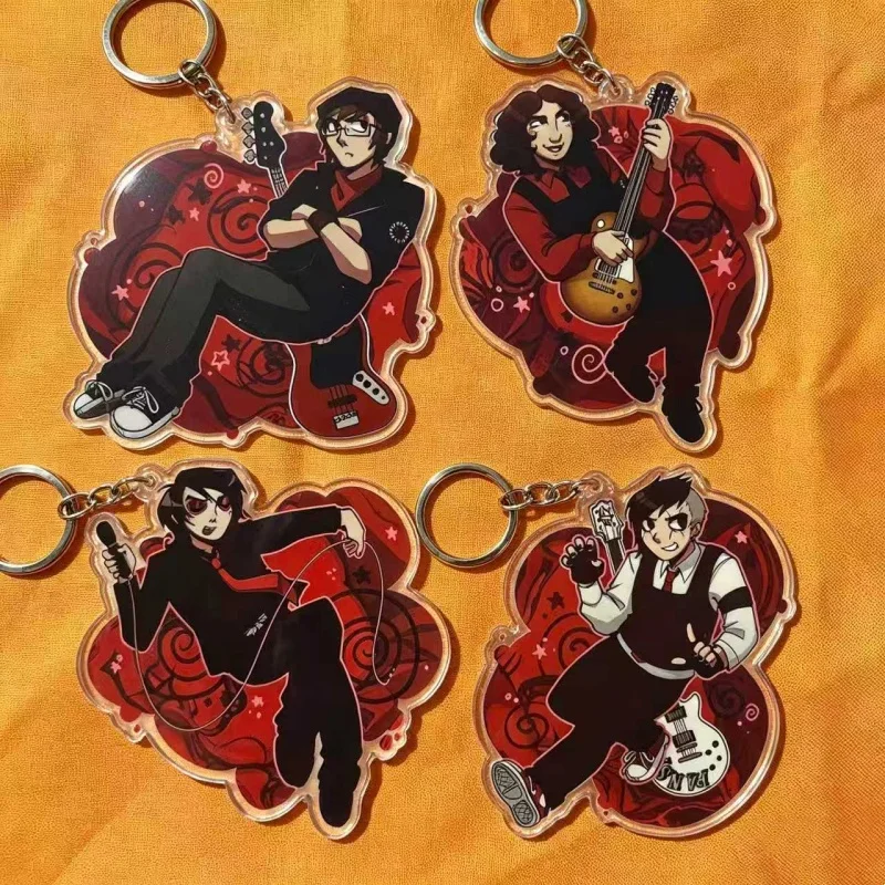 Image of My Chemical Romance MCR The Black Parade Acryl-Schlüsselanhänger Ray Toro Gerard Way Frank Iero Mikey Way Punk Emo Band Anhänger Charm