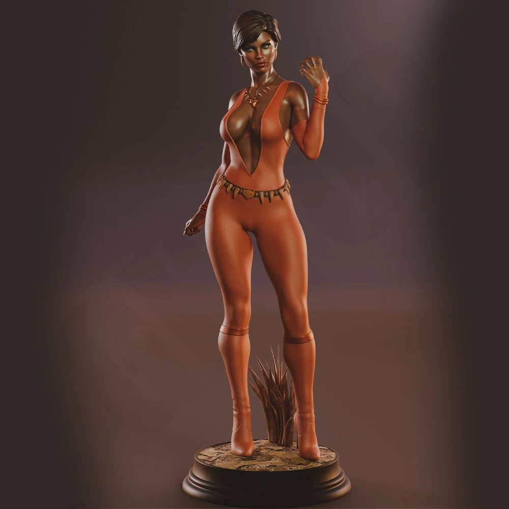 

1/24 Sexy Vixen Girl Resin Model Figure Toy Craft Unassembled Miniature Reduction Statue Unpainted Kit