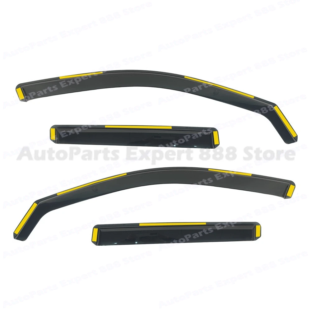 Modification Part Weather Shield For JEEP AVENGER 2023 Deflector PC Window Visor Rain Guard Deflector Windshield Awning Trim