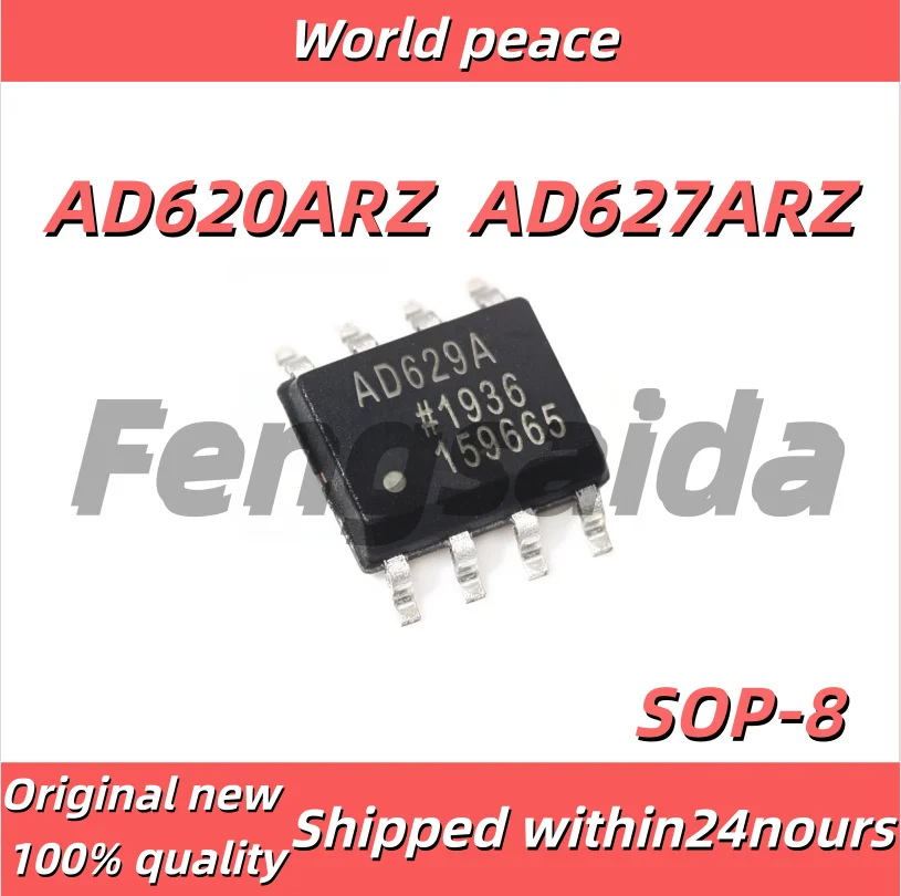 (1-10pcs)100% Brand new original AD620 AD620AR AD620ARZ AD627ARZ SOP-8 Instrument Amplifier