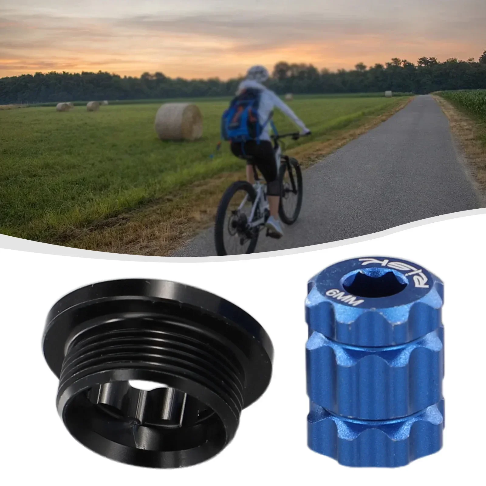 1 Pcs Bike Aluminum Alloy Crank Mounting Bolt Fixed Bolt For Cnc M20 X 8Mm Colorful Crank Cover Scre Accessories