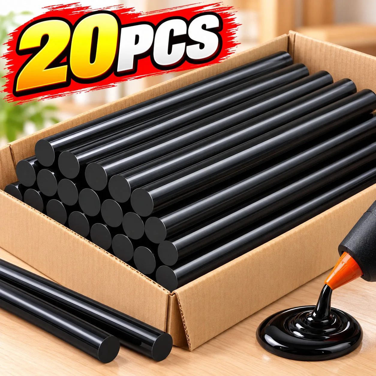 Black Hot Melt Glue Sticks Car Body Dent Paintless Removal Repair Strip DIY Craft Strong Adhesive Glue Stick DIY Crafts