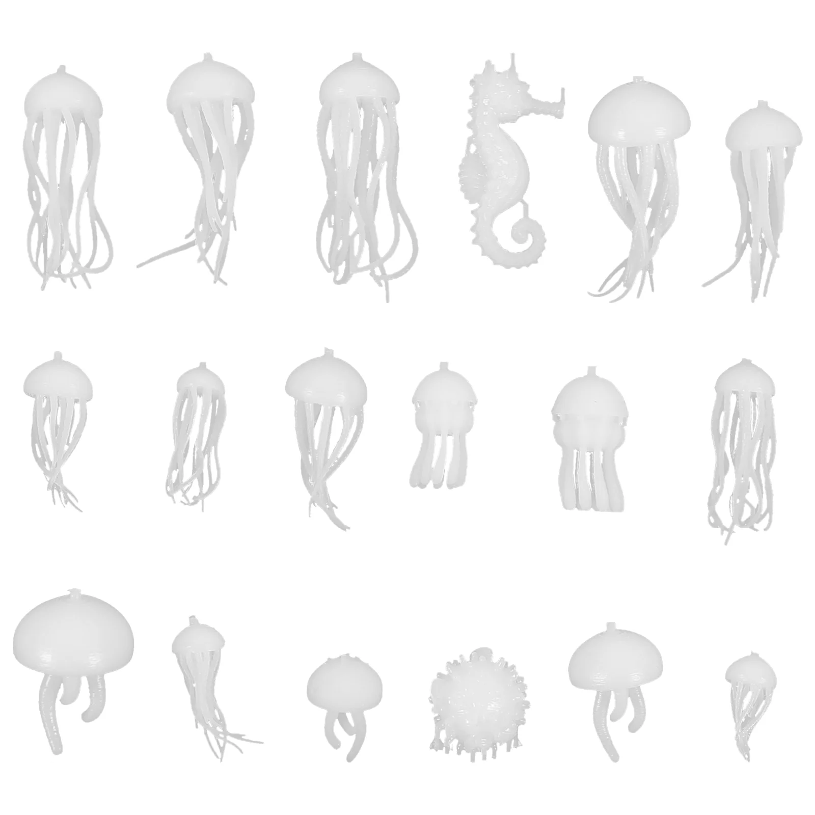 

18 Pcs Epoxy Filler Squishy Miniature Stuff Marine Animal for DIY Jewelry Landscape Filling Material Craft Toy