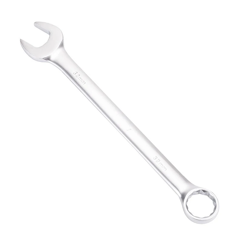 Combination Wrench 7mm~36mm Open End Wrench Box End Wrench Carbon Steel Matte Industrial Grade Double End Wrench Auto Repair