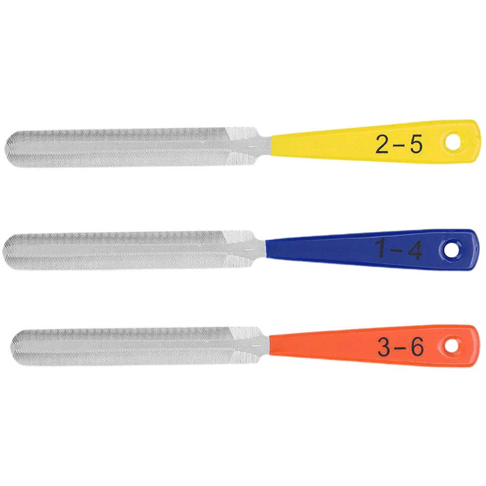 

3 Pcs Guitar File Repair Tools Nut Slotting Files Seating Bass Electric Bridge Saddle Metal