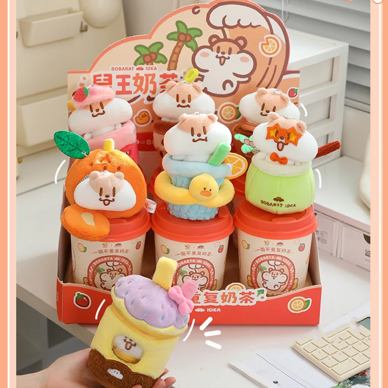 

New Blind Box Milk Tea Mouse Signature Sweet Hamster House Mystery Box Cute Doll Table Decoration Girl Surprise Birthday Gifts