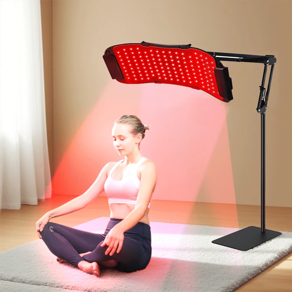 ATV&UTVSunglor 460 590 630 850NM PDT Machine Infrared Light Therapy Belt Full Body  LED Red Light Therapy Face Wrap