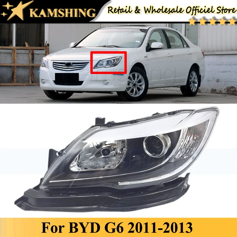 

Kamshing For BYD G6 2011 2012 2013 headlight Front bumper head light lamp head lamp light headlamp