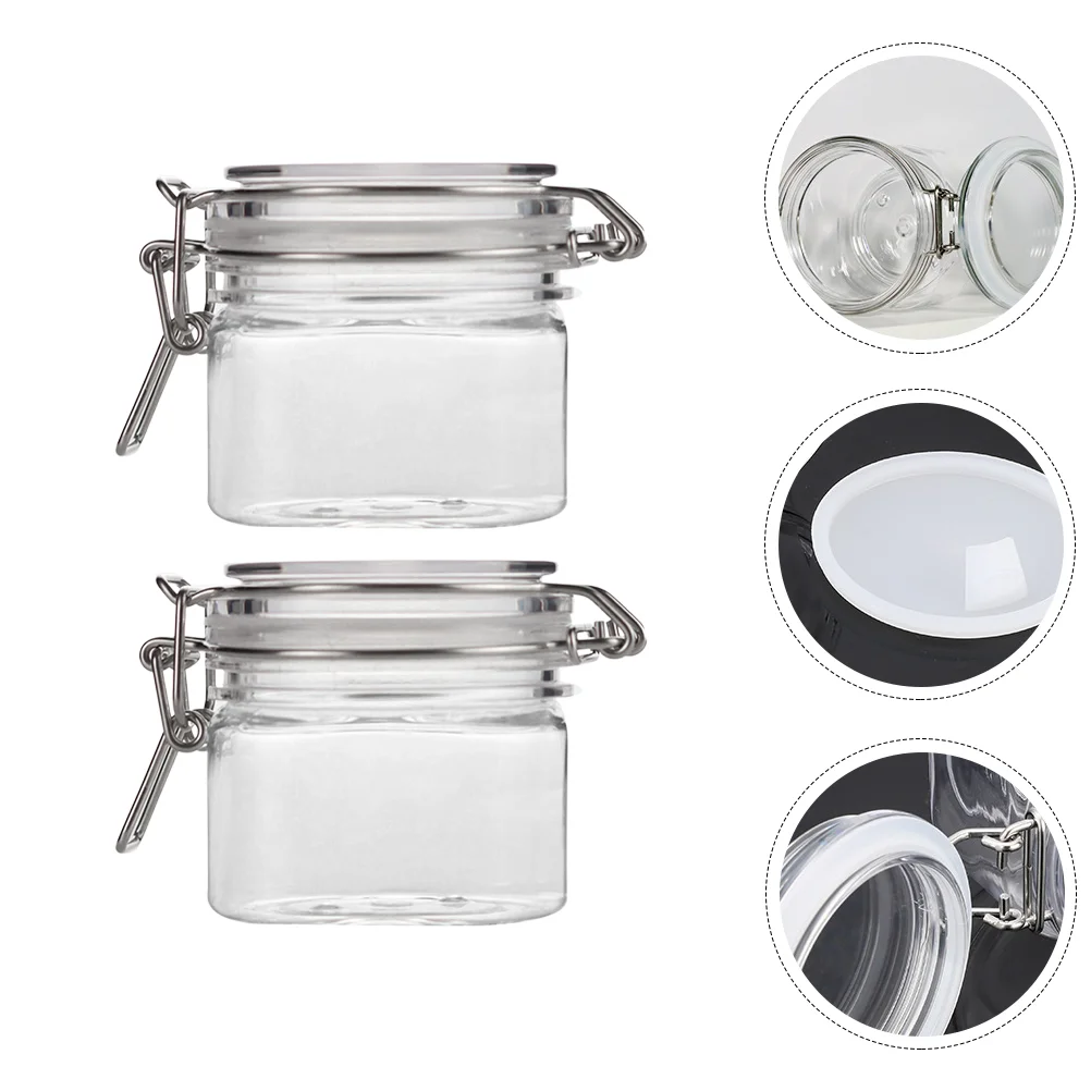 

2 Pcs Honey Airtight Jar Sealed Empty Jars Packing Bottles Container Mel Storage Kitchen Canisters