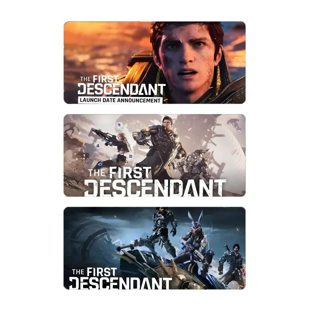 Game Shooter The First Descendant Mouse Pad Large Gaming Mousepad with Stitched Edges Thickened Desk Mat PC