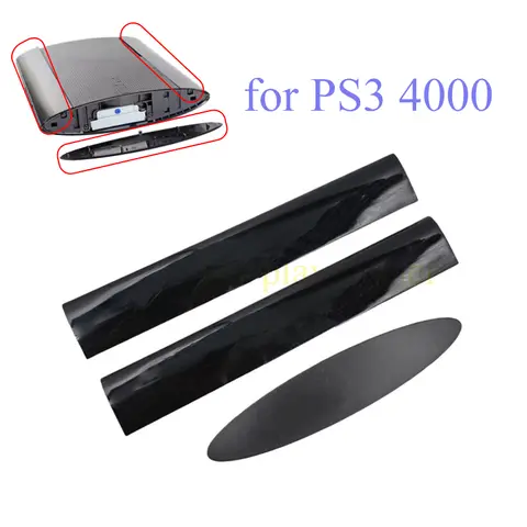 Hard Drive Bottom HDD Bay Cover Left Right Faceplate Surface Panel Case shell door for PS3 Super Slim 4000 4012 Console Housing