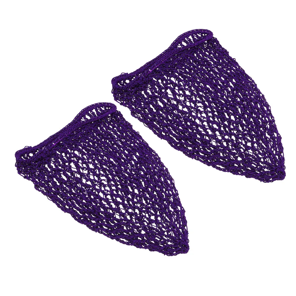 

2Pcs Women Hairnet Long Hair Mesh Sleep Bonnet Handwoven Hair Cover Lightweight Breathable Sleep Cap Cute Shower Cap