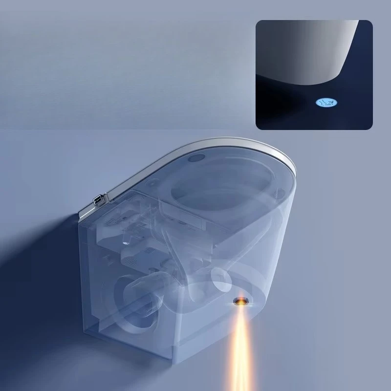 mounted automatic integrated intelligence, with automatic speech recognition, siphon flushing, ceramic material, 5L, hanging