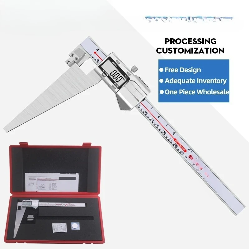 high-precision IP54 Metal shell positioning block keyway symmetry stainless steel vernier electronic digital caliper