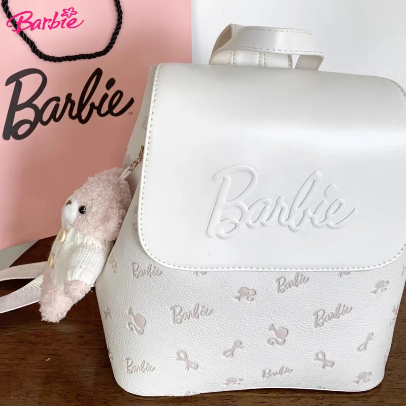 

Genuine Barbie Pink Girl Heart Cute Backpack for Women 2025 New Student Backpack Travel Bag Children's Birthday Gifts MY-389