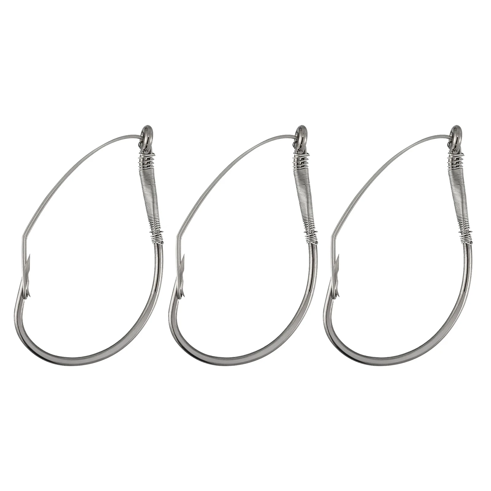 

20/30pcs Weedless Fishing Hooks Barbed for Worm Baits Carolina Rig Wacky Rig Drop Shot Rig Neko Rig Lure Bass Wide Gap