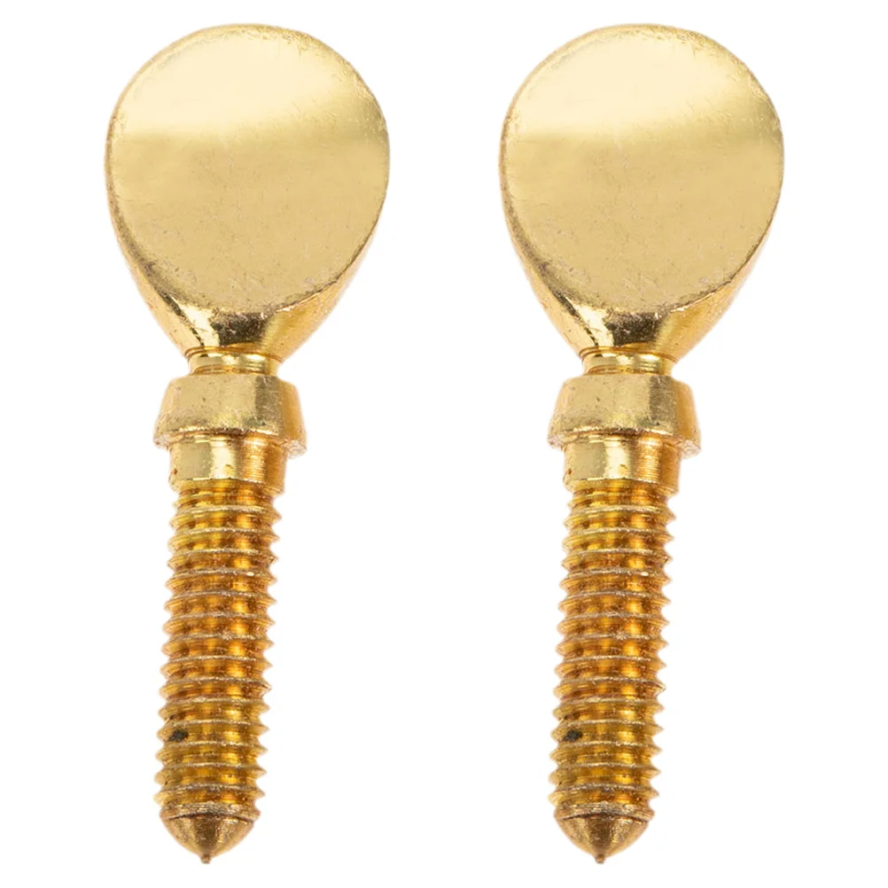 

2 Pcs Saxophone Accessories Alto Neck Screw Musical Instrument Screws Copper Repair Parts
