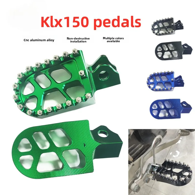 

Комплект для переоборудования внедорожного мотоцикла для Kawasaki KLX230 и KLX150 (2015-2018), алюминиевые подножки с ЧПУ.