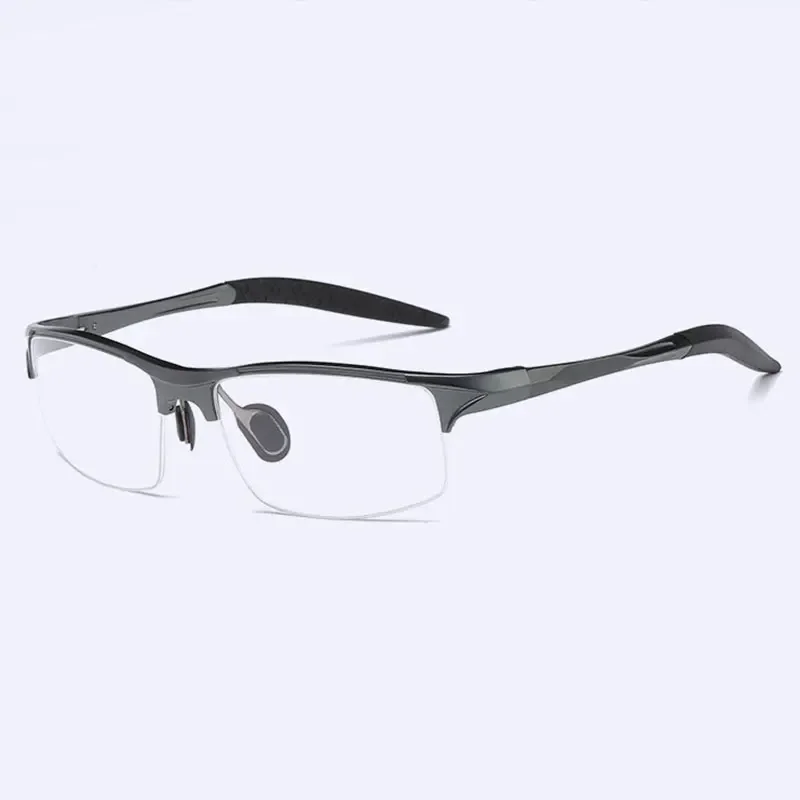 8177 Optical Eyeglasses Frame for Men Eyewear Prescription Glasses Half Rim Man Spectacles Alloy Frame Eyeglasses