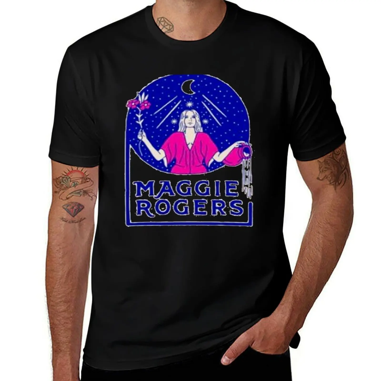 Maggie Rogers Artwork T-Shirt Casual Loose Fit Short Sleeve T-Shirt