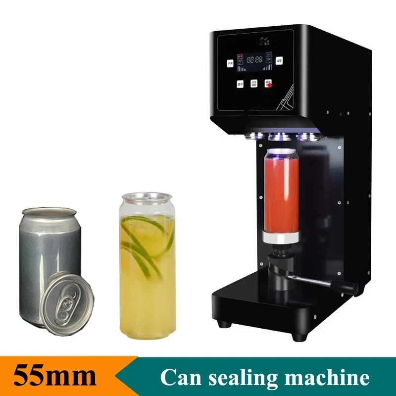 Hot Item Machine 55mm Caliber Beverage Bottle PET/Aluminum Bottle 330/500/650ml Cans Sealer