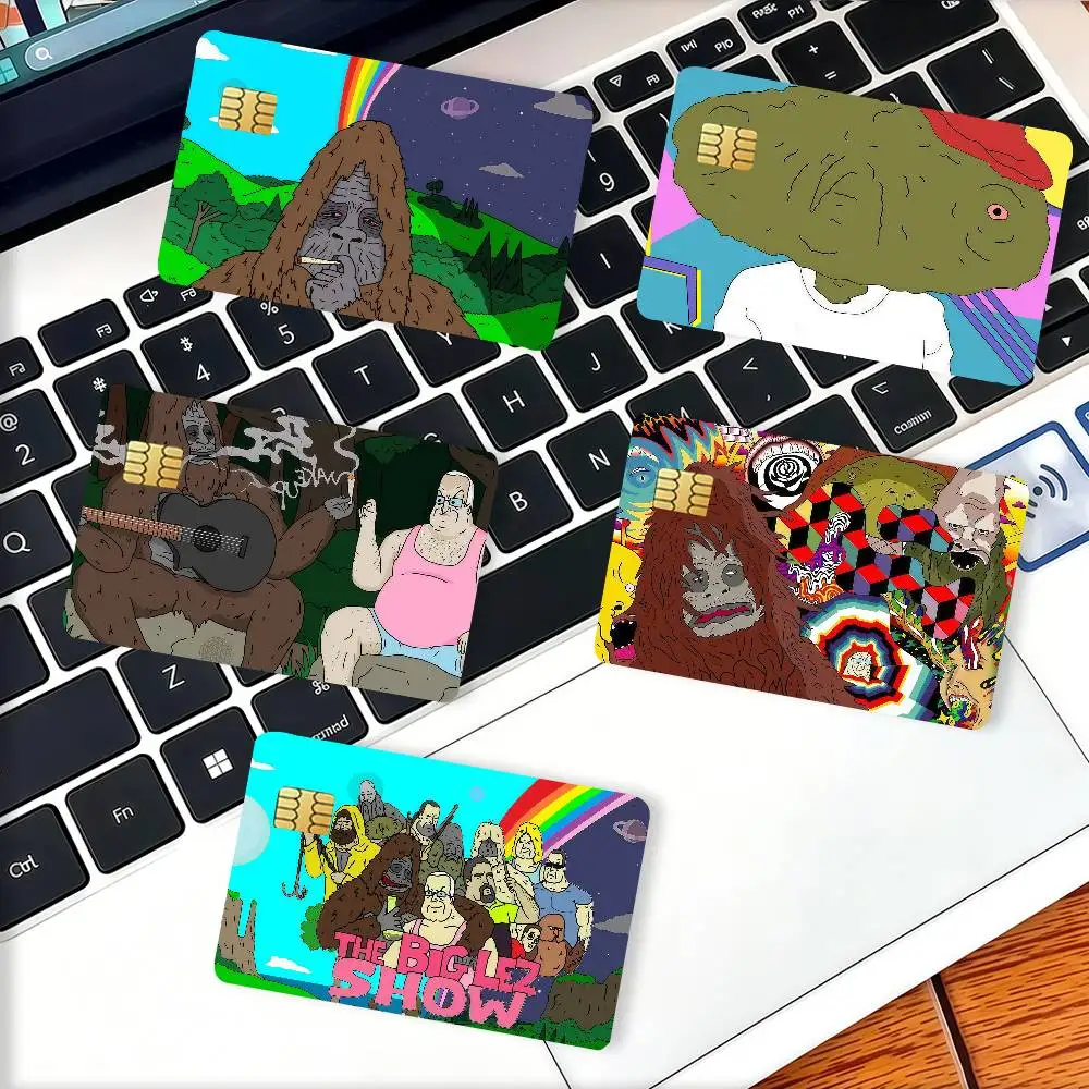 Funny Cartoon The B-Big L-Lez Show Credit Card Decorative Card Stickers Suitable For Bank Cards Metro Transit Anti-scratch Gift