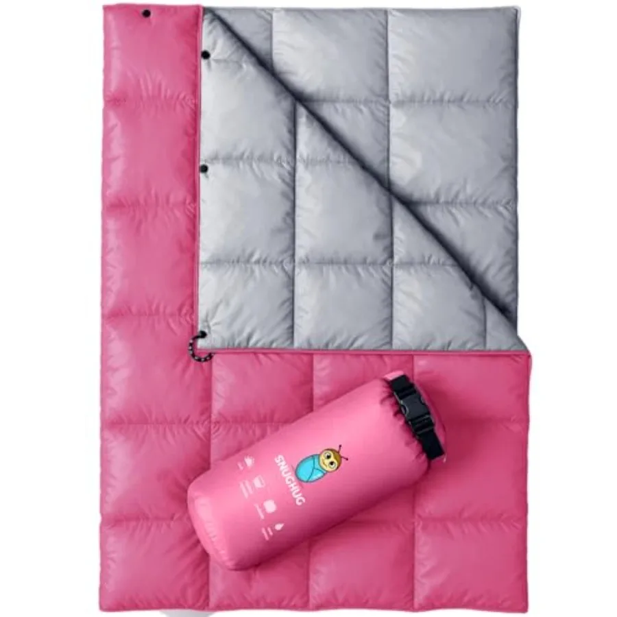 

Puffy Blanket for Cold Weather - Down Camping Blanket with Sustainable Insulation, Lightweight and Warm Outdoor Camping Quilt,