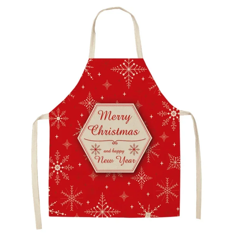 Creative Holiday Christmas Printing Lanlee Puff Waste Passenger Oil Oil and Switting Plums Performing Parent -Child April Apron