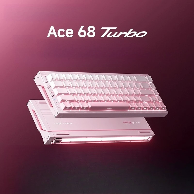 Ace 68 Turbo Magnetic Switch Keyboard Wired Single Mode ARGB 16K Dual Core Chip Customized Aluminum Gaming Office Keyboard Gift