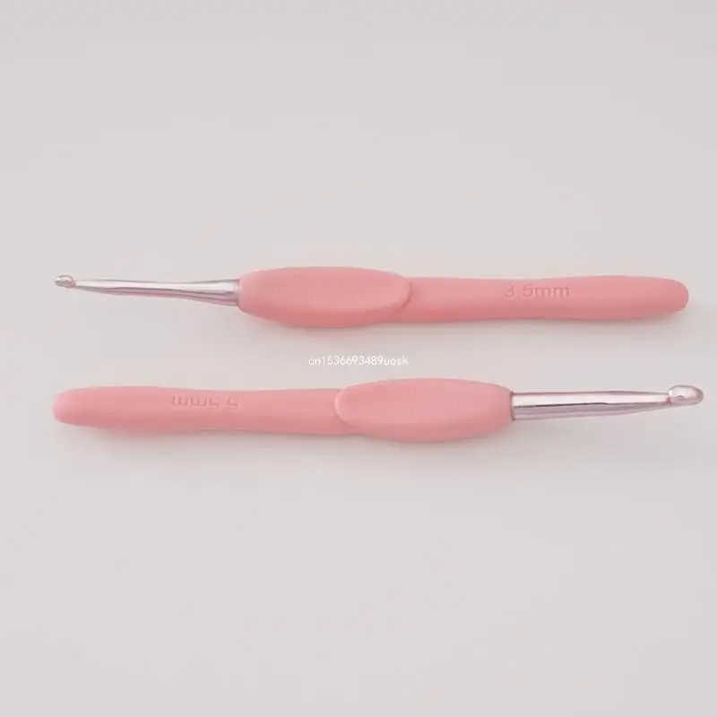 8Pcs Professional Long Handle Crochet Hook, 2.5mm-6.5mm Ergonomic Crochet Hook Set, Crochet Needle for Beginner