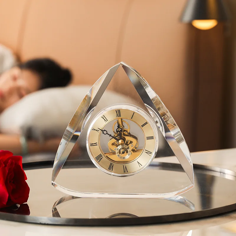 Modern Simple Table Clock Living Room Creative Clock Ornament Office Mechanical Desktop Watch Bedroom Decorative Ornaments