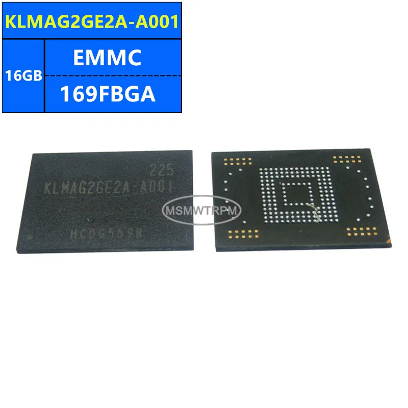 KLMAG2GE2A-A002 KLMAG2GE2A-A001 H26M52002CKR EMMC 16GB 169FBGA Chip di memoria IC Componenti elettronici Nuovo originale