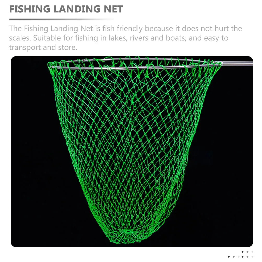 

1pc Fishing Net Replacement Large Capacity Nylon Durable Portable Foldable Striped Bass Thickened Fish Friendly Multi Strand