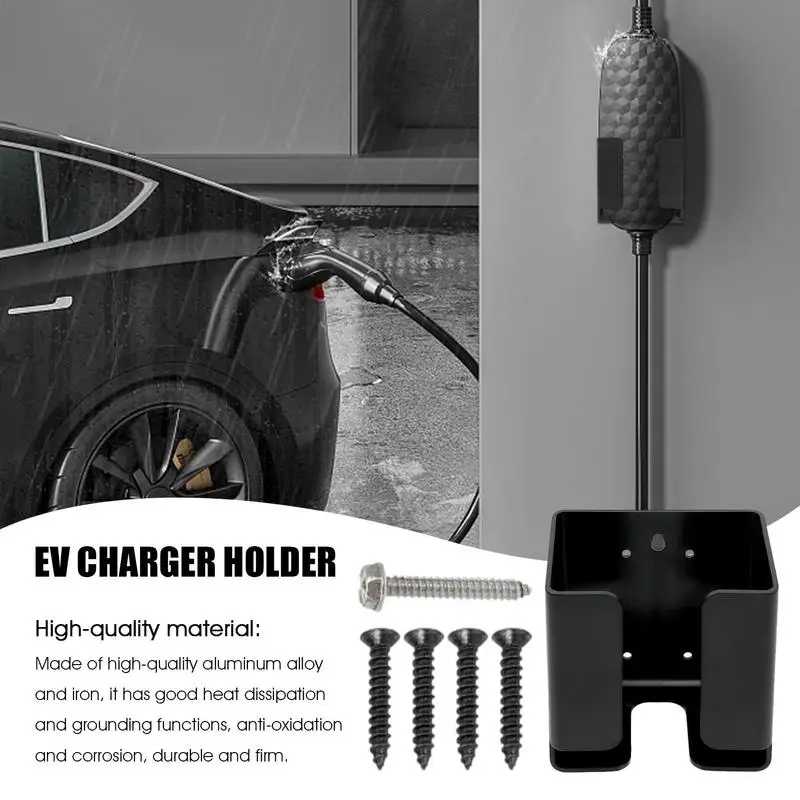 EV Charger Box Holder For Tesla BYD VW New Energy Electric Car Charger Plug Holster Electric Vehicle Charging Control Box Holder