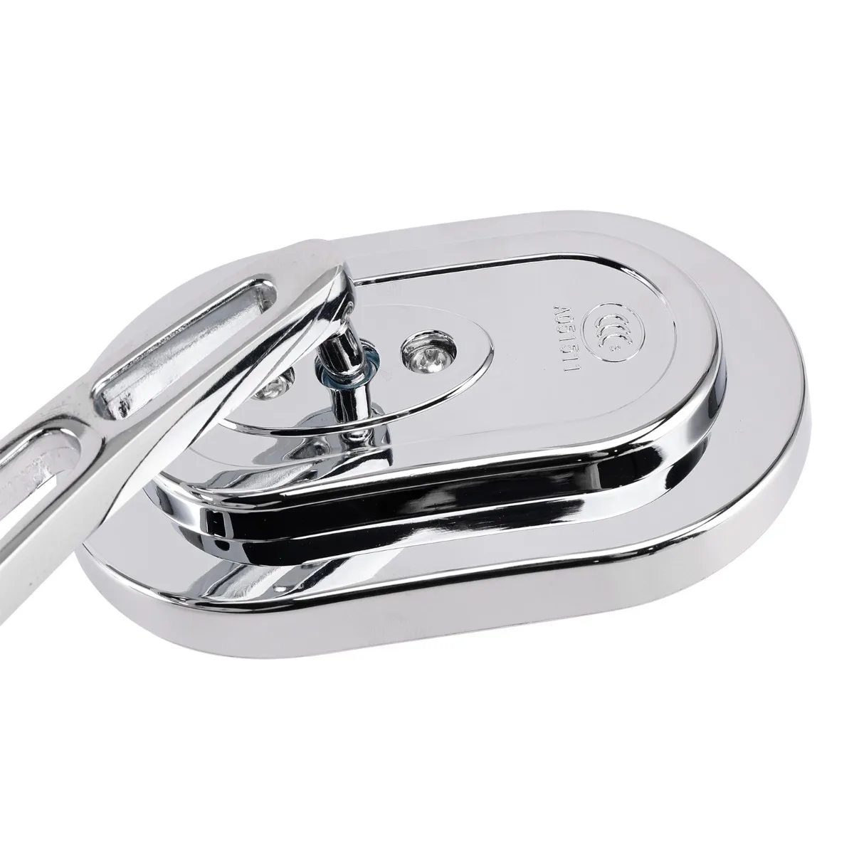 10mm Chrome Motorcycle Rearview Side Mirrors Replacement Accessories 2PCS For Choppers Cruiser Custom view 6