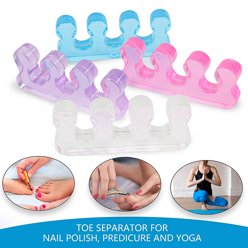 Pexmen 2 pièces séparateurs d'orteils pour pédicure séparateurs d'orteils pour femmes entretoises d'orteils de pédicure pour separer les ongles des pieds ou des ongles
