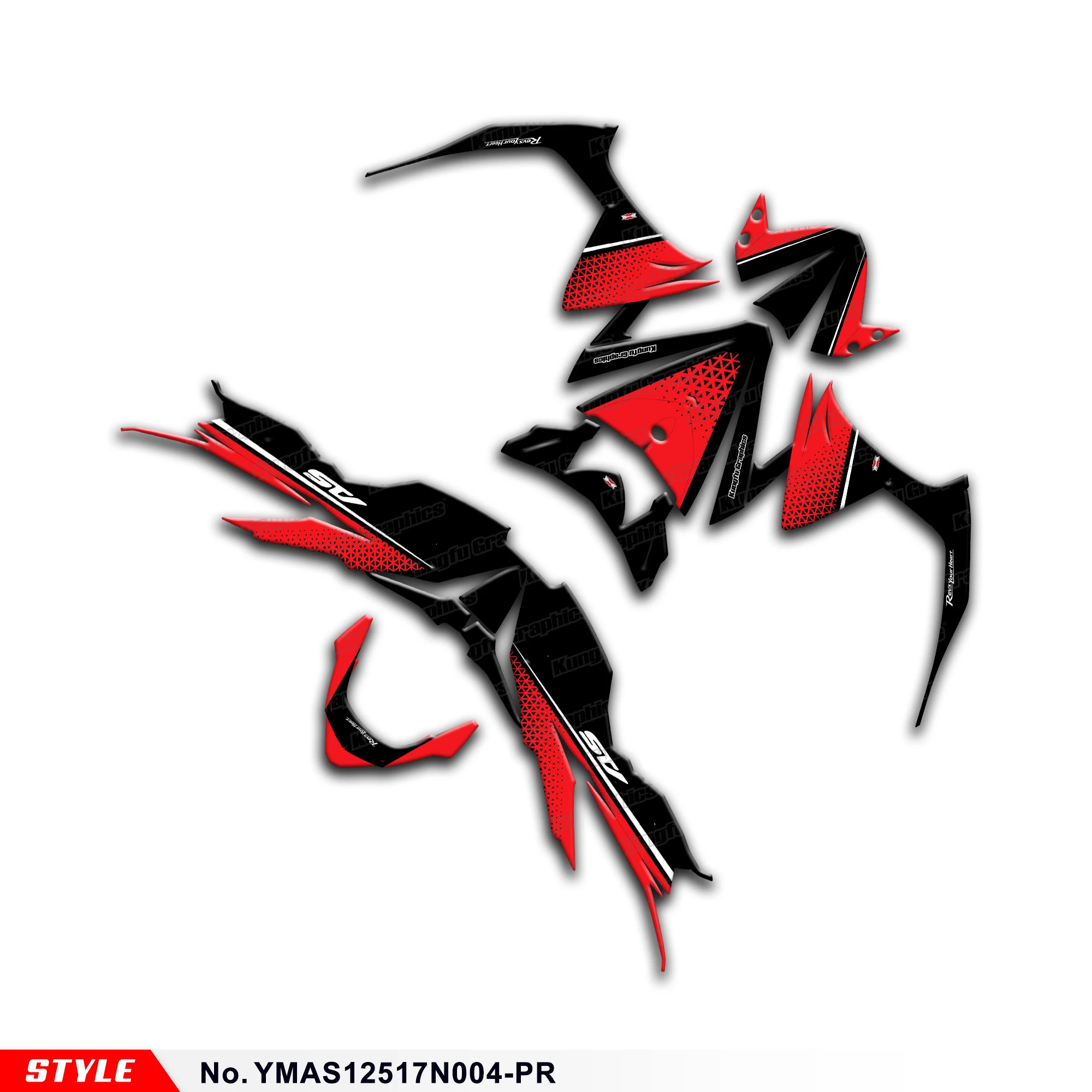 

Наклейки JY RACING для мотоциклов Yamaha AS125 AS 125 2017 2018 2019 2020 2021, скутер, рестайлинг, YMAS 12517N004-PR