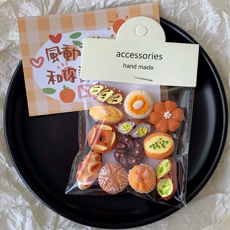 Tempat Foto Magnetik Bertema Makanan Dekoratif Magnet Kulkas Roti Perancis Kawaii Lucu