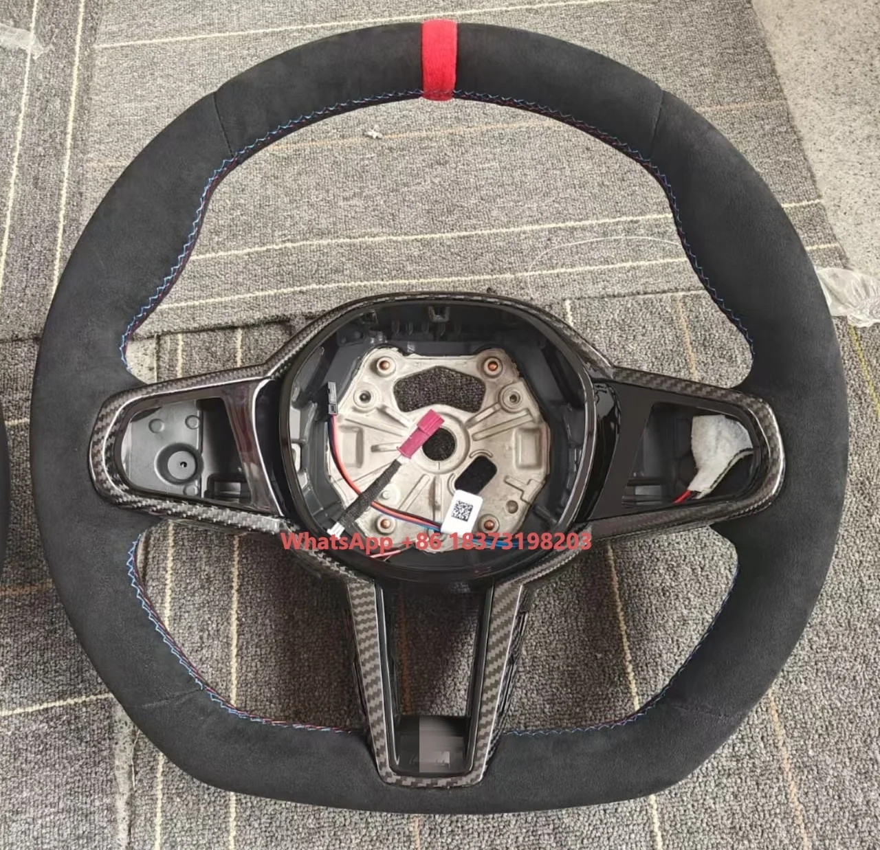 

Car Accessories Upgraded D-Shape Full for Alcantara Sports Design Steering Wheel for G30 G31 G32 X3 X4 LCI M5 F90 G11