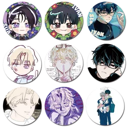 58mm Anime Alien Stage Pin Brooch For Clothes Hat Alien Stage IVAN TILL MIZI SUA LUKA HYUNA Brooch Fans Gifts