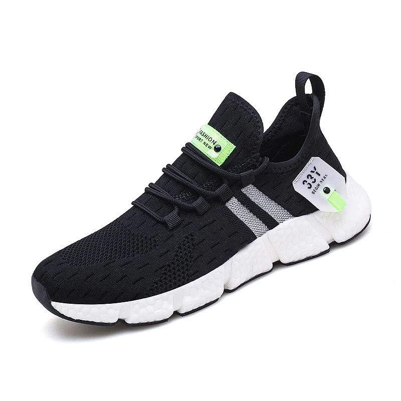 YRZL Men Sneakers Mesh Breathable Casual White Running Tennis Shoes Comfortable Outdoor Sports Men Comfortable Sneakers for Men