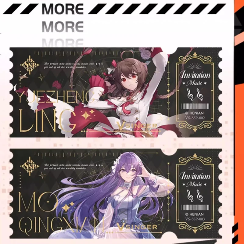 بطاقة Luo Tianyi الرسمية الأصلية Vsinger Virtual Singer Idol Card Anime Collection Cards أنيمي الطرفية اللعب بطاقة فلاش الهدايا