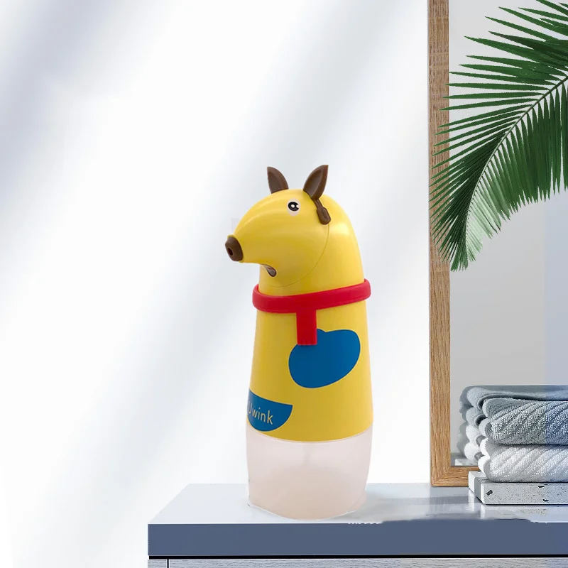 200ml Small Sensor Touchless Cute Children Animal Automatic Foam Liquid Soap Dispenser For Kids