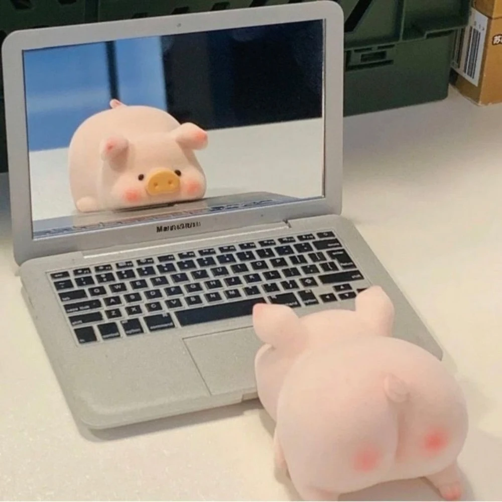 Prata notebook macbook ar computador compõem espelho de maquiagem portátil dobrável estudante compacto bonito espelho de bolso portátil