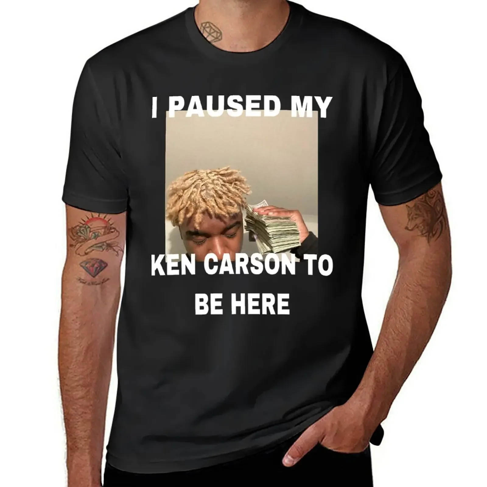 I Paused My Ken Carson To Be Here T-Shirt plain custom t shirt mens t shirts